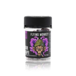 FLYING MONKEY 50MG DELTA 8 THC GUMMIES SOUR GRAPE