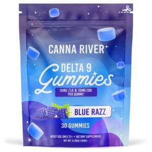 BLUE RAZZ D9 THC GUMMIES