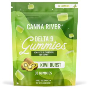 CANNA RIVER D9 THC GUMMIES KIWI BURST