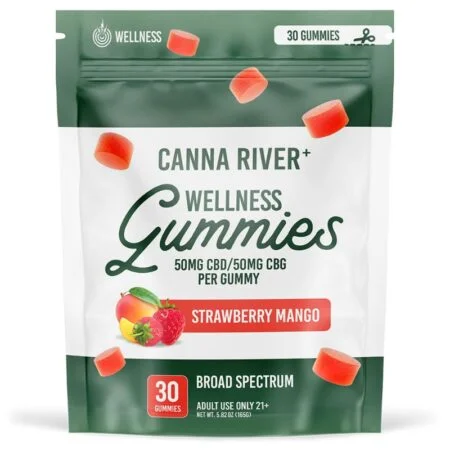 WELLNESS GUMMIES STRAWBERRY MANGO CBD CBG