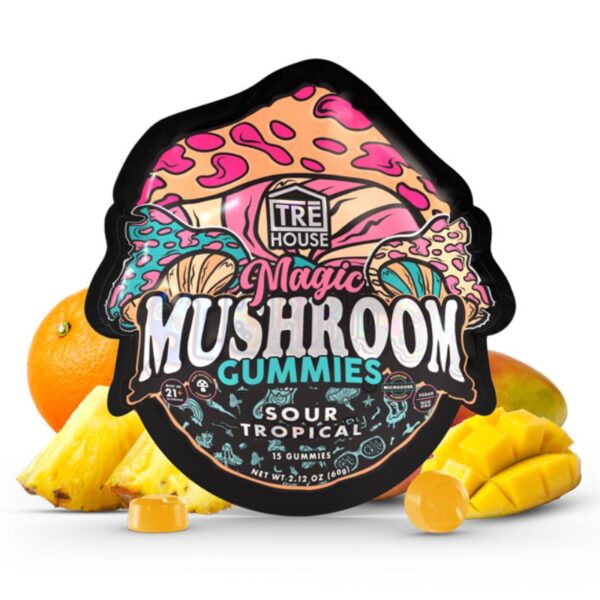 TRE HOUSE MAGIC MUSHROOM GUMMIES SOUR TROPICAL