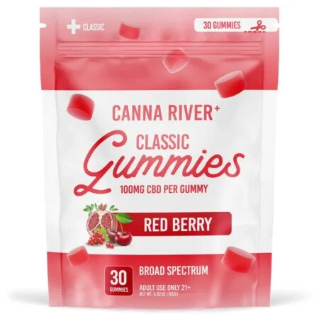 CANNA RIVER CLASSIC CBD GUMMIES RED BERRY