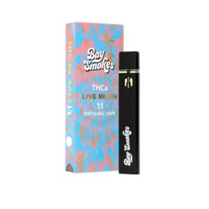 BAY SMOKES THCA CBD 11 LIVE RESIN VAPE PEN DISPOSABLE