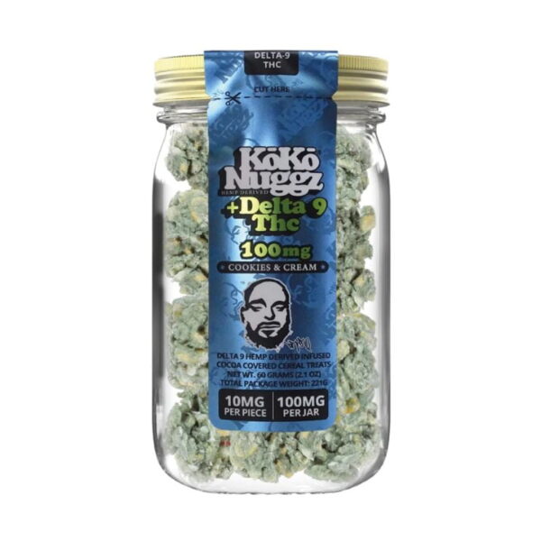 KOKO NUGGZ DELTA 9 THC INFUSED CEREAL TREATS COOKIES AND CREAM