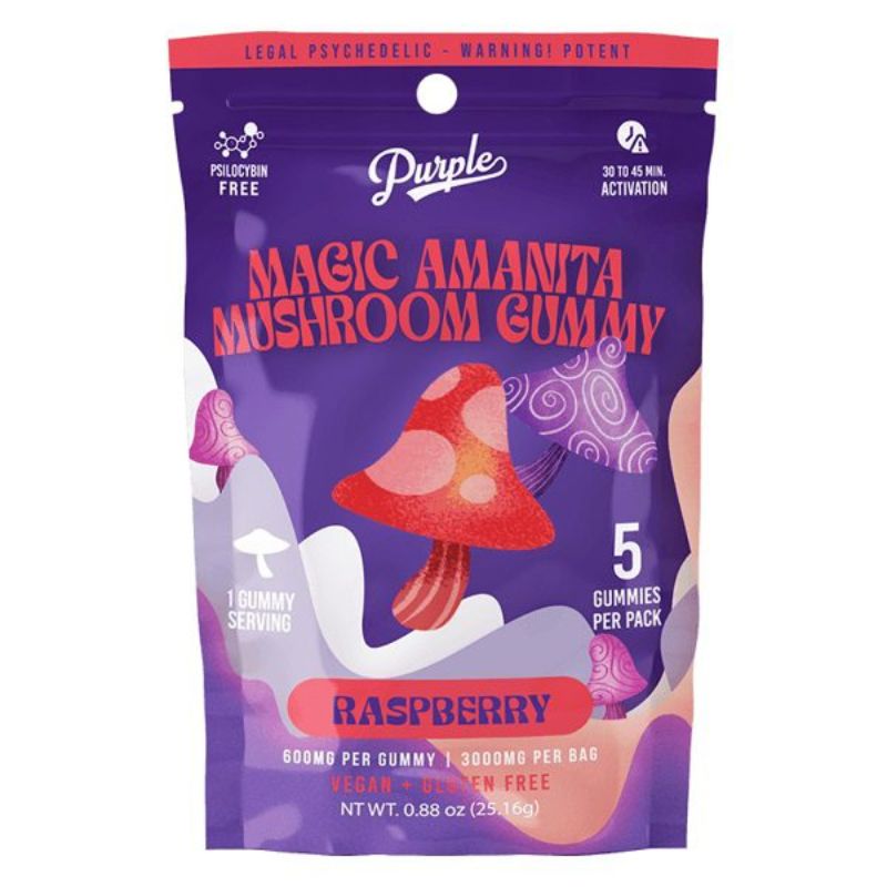 Buy Purple Magic Amanita Mushroom Gummies | Shop Magic Mushrooms | Purple