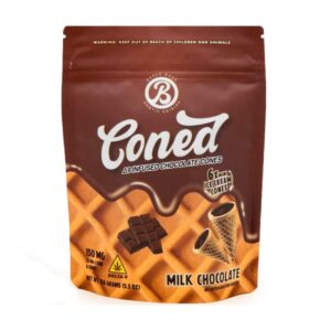 BAKED BAGS DELTA 9 THC CONED ICE CREAM CONE BITES MILK CHOCOLATE