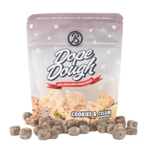 BAKED BAGS DELTA 9 THC COOKIE DOUGH BITES COOKIES & CREAM