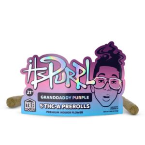 GRANDDADDY PURPLE INDOOR THCA PREROLLS - ITS PURPL TRE HOUSE