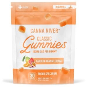 PASSION ORANGE GUAVA - CLASSIC - CANNA RIVER CBD GUMMIES 30 CT