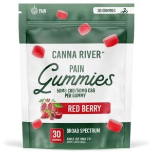 RED BERRY - PAIN - CANNA RIVER CBD GUMMIES 30 CT