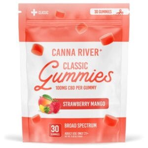 STRAWBERRY MANGO - CLASSIC - CANNA RIVER CBD GUMMIES 30 CT