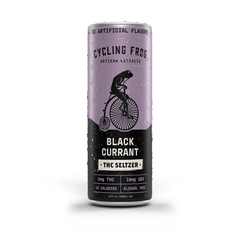 BLACK CURRANT - CYCLING FROG THC SELTZER 5MG THC 2 TO 1 CBD TO THC