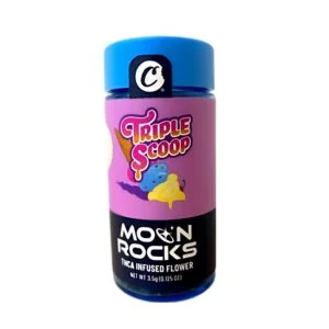 TRIPLE SCOOP - INDICA - HIGH THCA FLOWER MOON ROCKS - COOKIES