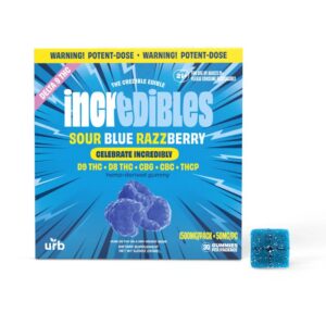 CELEBRATE INCREDIBLY - SOUR BLUE RAZZBERRY - INCREDIBLES THC GUMMIES - 50MG