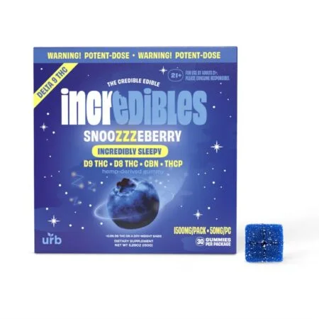 INCREDIBLY SLEEPY - SNOOZZZBERRY - INCREDIBLES THC GUMMIES - 50MG