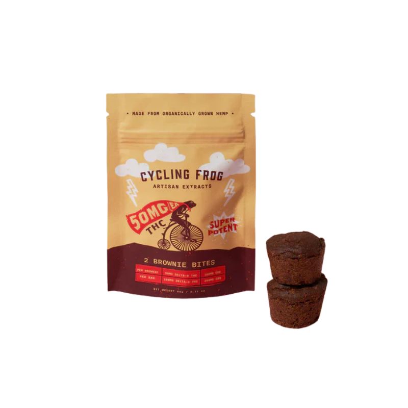 Cycling Frog THC Brownie Bites